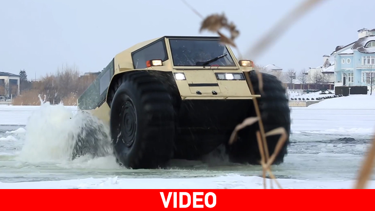 Ακόμη ένα απίστευτο τετρακίνητο ρωσικό όχημα…